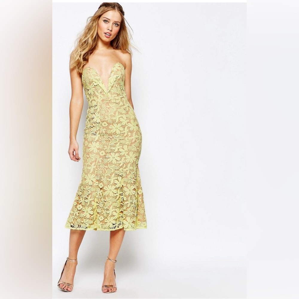Strapless Midi Dress